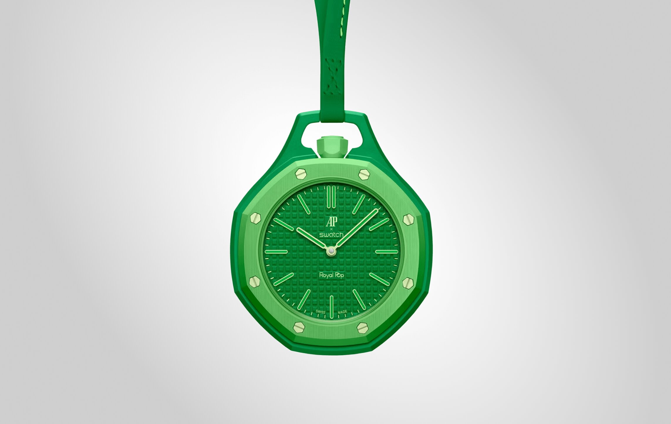 Audemars Piguet x Swatch: Green Eight combined